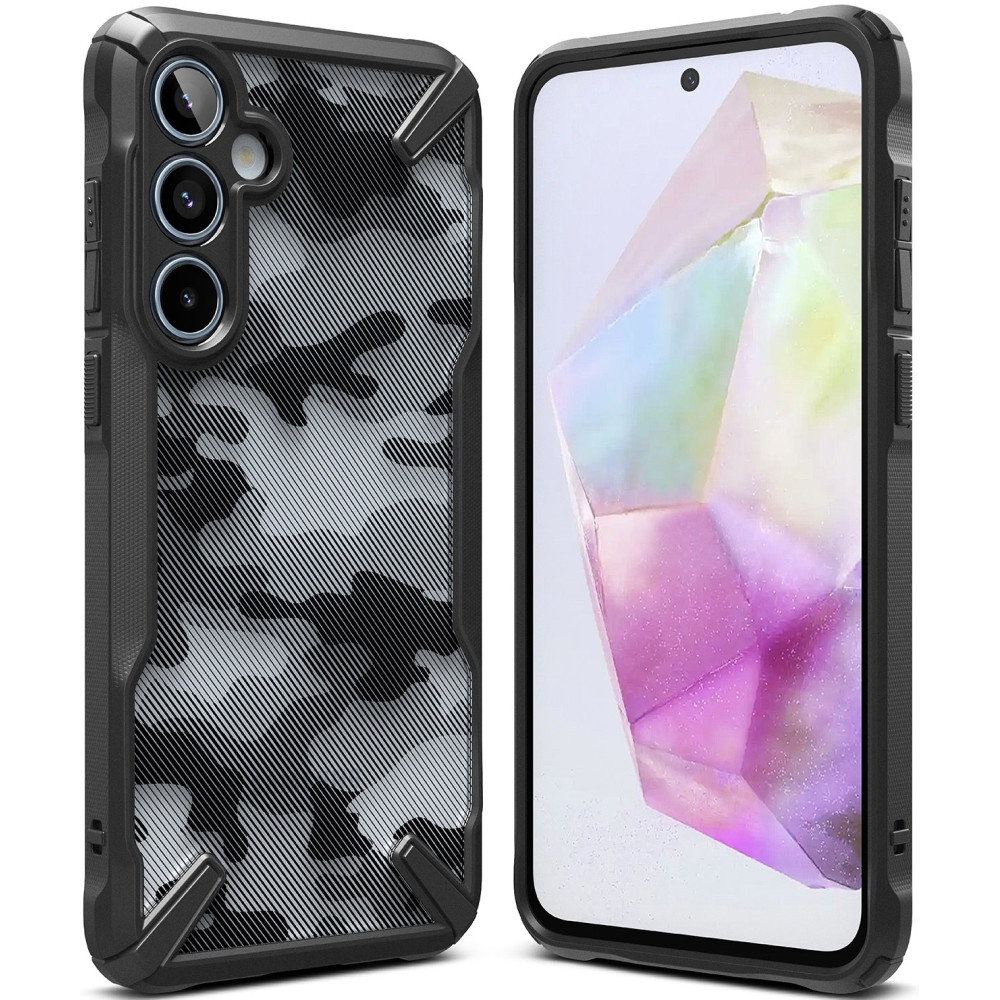Σκληρή Θήκη - Samsung Galaxy A35 - Ringke Fusion X - Camo Black (8809961784934)