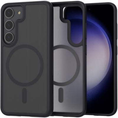 Spacecase Hybrid MagSafe - Σκληρή Ημιδιάφανη Θήκη MagSafe - Samsung Galaxy S23 - Black (5905719103378)