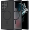 Spacecase Hybrid MagSafe - Σκληρή Ημιδιάφανη Θήκη MagSafe - Samsung Galaxy S22 Ultra 5G - Black (5905719103392)