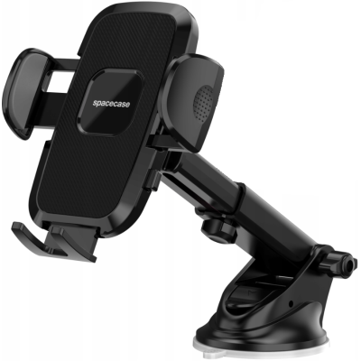 Spacecase SC17 Dash & Windshield Car Mount - Universal Βάση Κινητών 4.7" - 7" με Βεντούζα & Ρυθμιζόμενο Βραχίονα για Ταμπλό / Παρμπρίζ Αυτοκινήτου - Black (5905719039103)