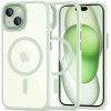 Tech-Protect MagMat - Σκληρή Διάφανη Θήκη MagSafe - Apple iPhone 15 - Green / Clear (5906302307982)