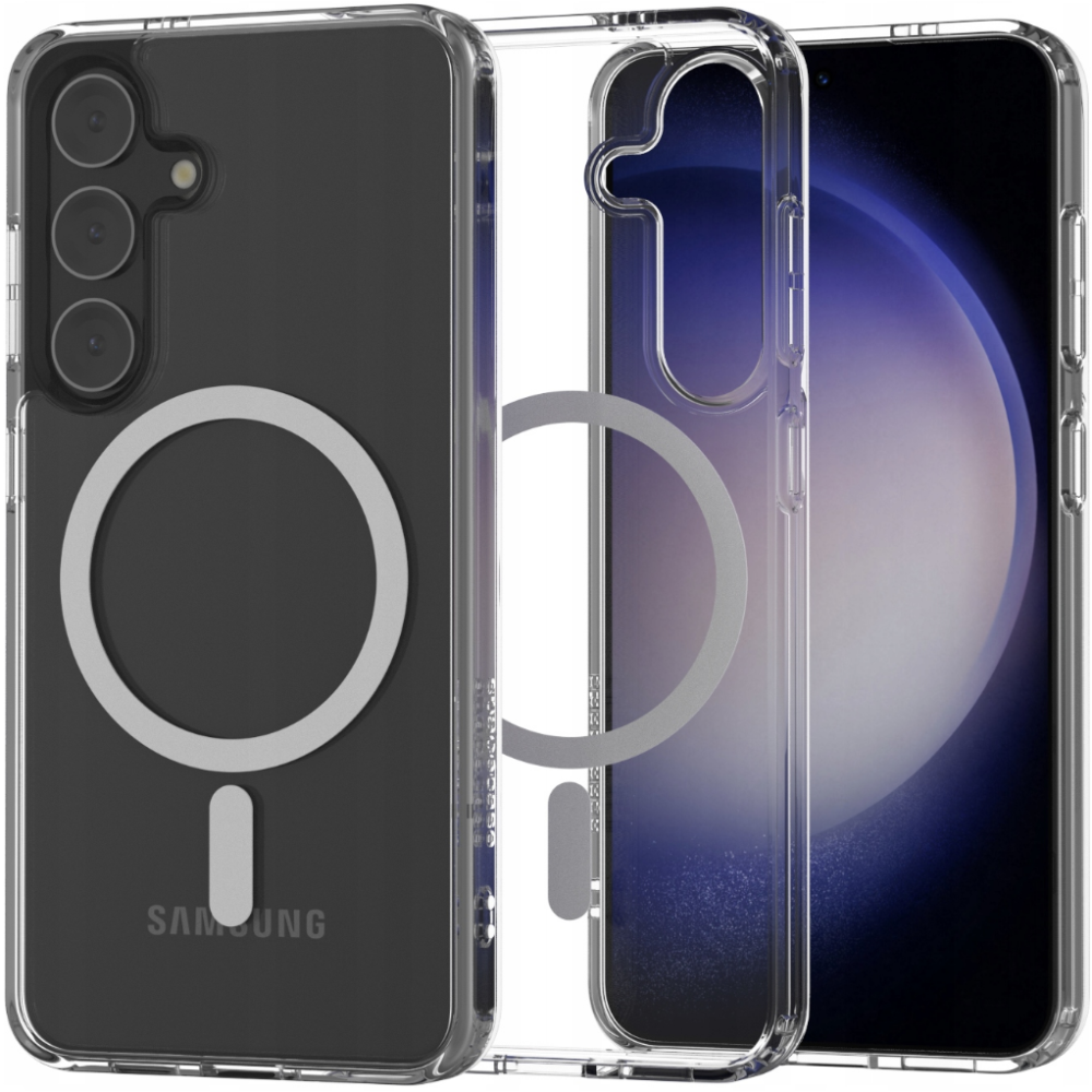 Σκληρή Διάφανη Θήκη MagSafe - Samsung Galaxy S24 - Spacecase Clear MagSafe - Transparent (5905719107147)