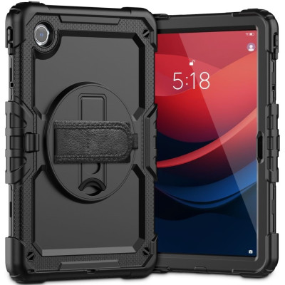 Ανθεκτική Θήκη με Λαβή / Backstand / Ζώνη Μεταφοράς - Lenovo Tab M11 / K11E 11" TB-330 - Tech-Protect Solid 360 - Black (5906203691739)