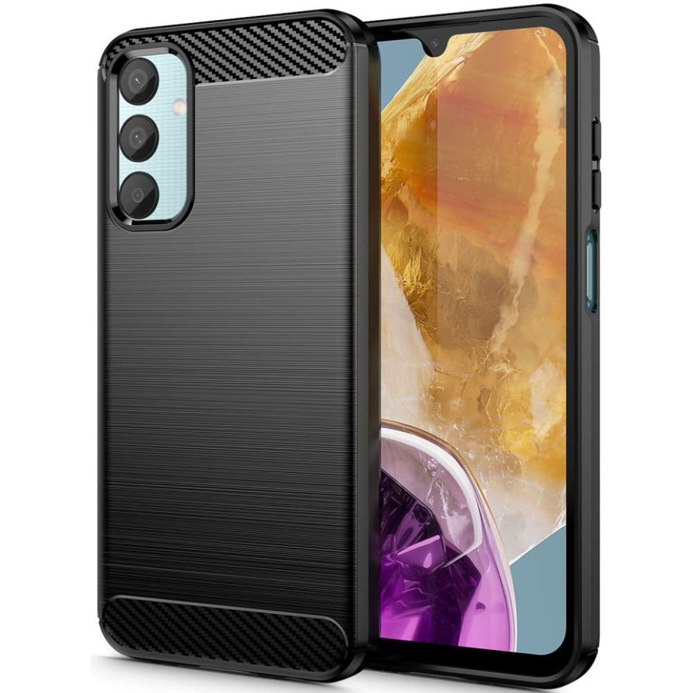 Θήκη Σιλικόνης - Samsung Galaxy M15 - Tech-Protect Carbon - Black (5906302308118)