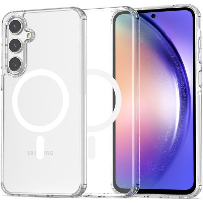 Σκληρή Διάφανη Θήκη MagSafe - Samsung Galaxy A55 - Tech-Protect FlexAir Hybrid - Clear (5906203692248)
