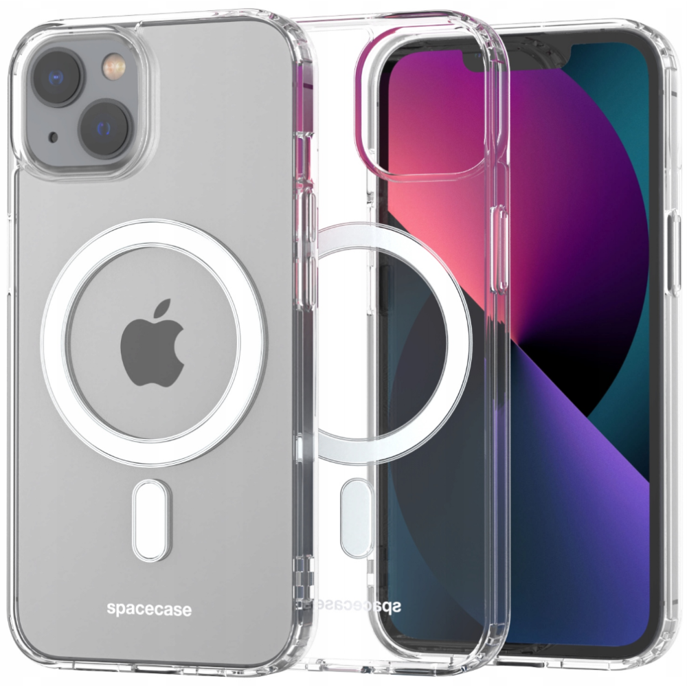 Spacecase Clear MagSafe - Σκληρή Διάφανη Θήκη MagSafe - Apple iPhone 13 - Transparent (5903943235568)