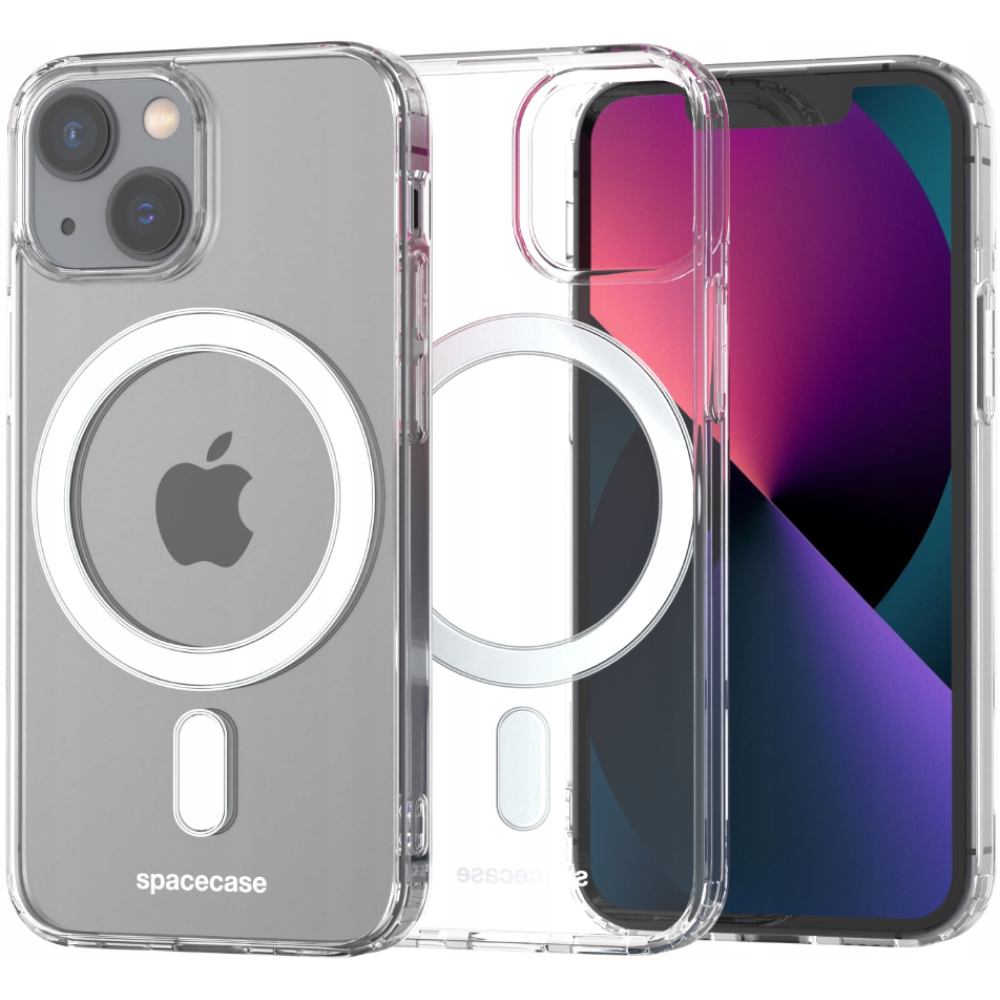 Spacecase Clear MagSafe - Σκληρή Διάφανη Θήκη MagSafe - Apple iPhone 13 mini - Transparent (5903943235551)