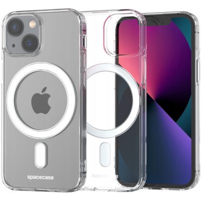 Spacecase Clear MagSafe - Σκληρή Διάφανη Θήκη MagSafe - Apple iPhone 13 mini - Transparent (5903943235551)