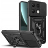 Ανθεκτική Θήκη με Κάλυμμα για την Κάμερα & Μεταλλικό Ring Holder - Xiaomi Redmi Note 13 4G - Tech-Protect Camshield Pro - Black (5906302300310)