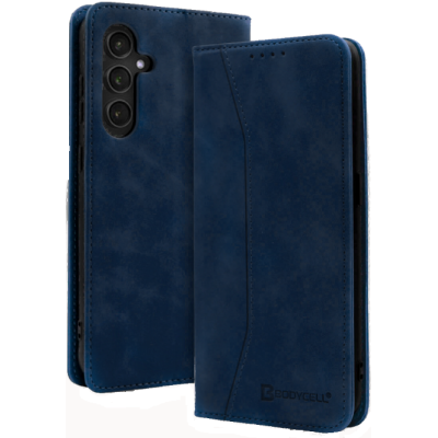 Θήκη Πορτοφόλι - Samsung Galaxy S24 - Bodycell Book Case - Blue (5206015073489)