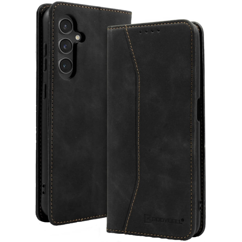 Θήκη Πορτοφόλι - Samsung Galaxy S24 Plus - Bodycell Book Case - Black (5206015073519)
