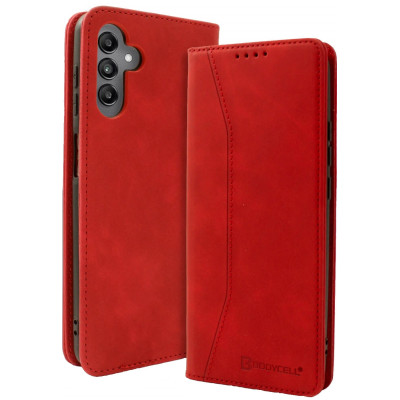 Bodycell Book Case - Θήκη Πορτοφόλι - Samsung Galaxy A25 - Red (5206015073434)