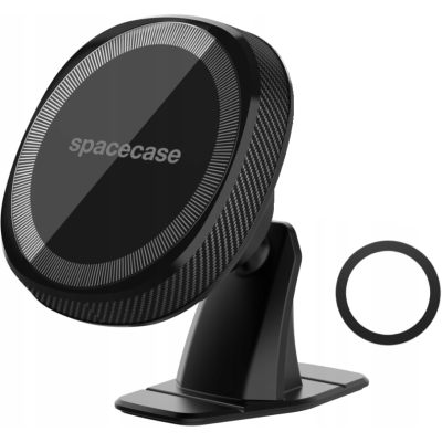 Spacecase SC05 Dashboard & Console MagSafe Car Mount - Universal Αυτοκόλλητη MagSafe Μαγνητική Βάση Κινητών για Ταμπλό Αυτοκινήτου - Black (5905719038984)