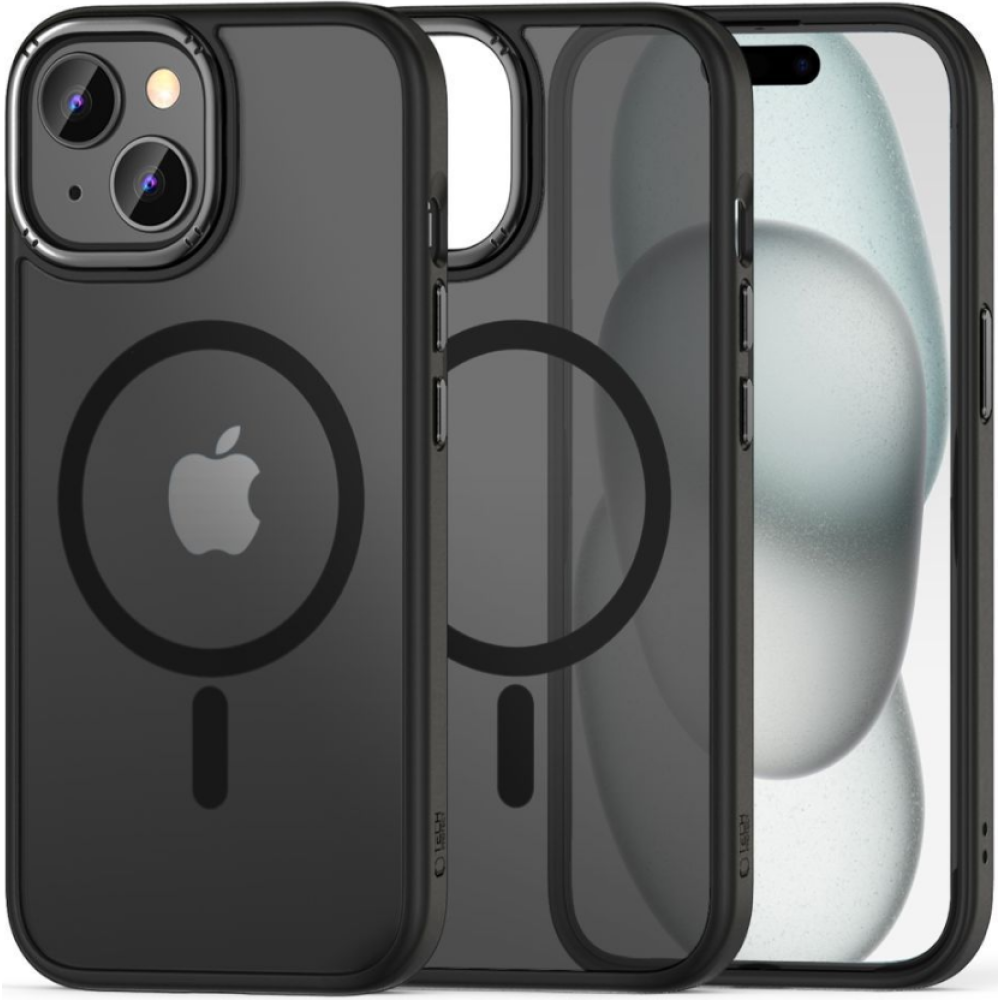 Tech-Protect MagMat "2" - Σκληρή Ημιδιάφανη Θήκη MagSafe - Apple iPhone 15 - Matte Black (5906302307944)