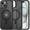 Tech-Protect MagMat "2" - Σκληρή Ημιδιάφανη Θήκη MagSafe - Apple iPhone 15 - Matte Black (5906302307944)