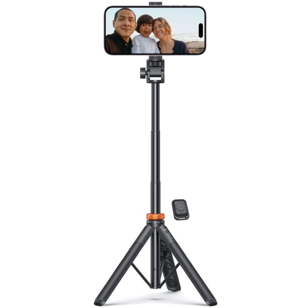 Tech-Protect L03S - Ασύρματο Bluetooth Selfie Stick και Τρίποδο με Τηλεχειριστήριο - Black (9490713934463)