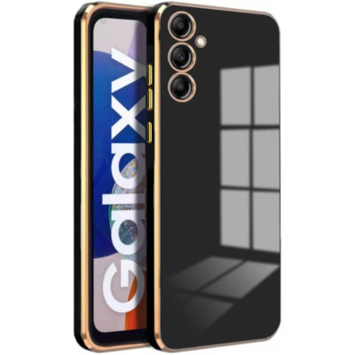 Θήκη Σιλικόνης - Samsung Galaxy S24 - Bodycell Gold Plated - Black (5206015074158)