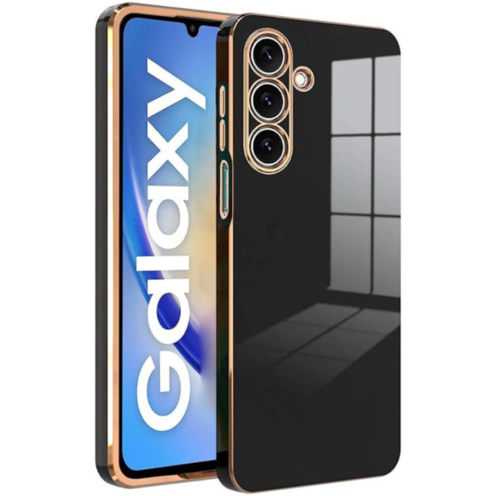 Bodycell Gold Plated - Θήκη Σιλικόνης Samsung Galaxy A05s - Black (5206015073991)