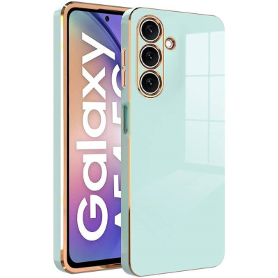 Bodycell Gold Plated - Θήκη Σιλικόνης Samsung Galaxy A05s - Mint Green (5206015074004)