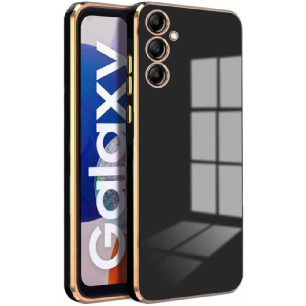 Bodycell Gold Plated - Θήκη Σιλικόνης Samsung Galaxy S23 FE - Black (5206015074110)