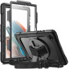 HappyCase Full Body Ανθεκτική Θήκη με Λαβή / Kickstand / Ζώνη Μεταφοράς - Samsung Galaxy Tab A8 10.5" 2021 - Black (8719246353758)