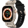 Tech-Protect Delta Pro - Premium Λουράκι Σιλικόνης Apple Watch Ultra/SE/11/10/9/8/7/6/5/4 (49/46/45/44mm) - Black / Titanium (5906302307821)