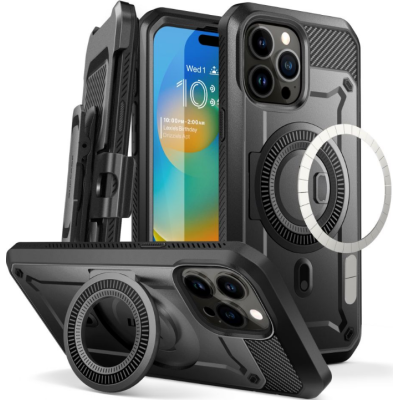Supcase Unicorn Beetle Pro Mag - Ανθεκτική Θήκη MagSafe - Apple iPhone 15 Pro - Black (843439136724)