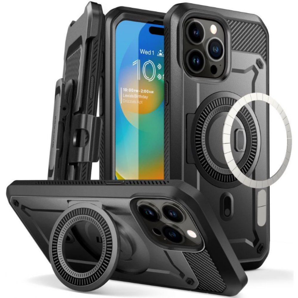 Θήκη Apple iPhone 15 Pro Max - Supcase Unicorn Beetle Pro Mag Ανθεκτική με MagSafe - Black (843439137080)
