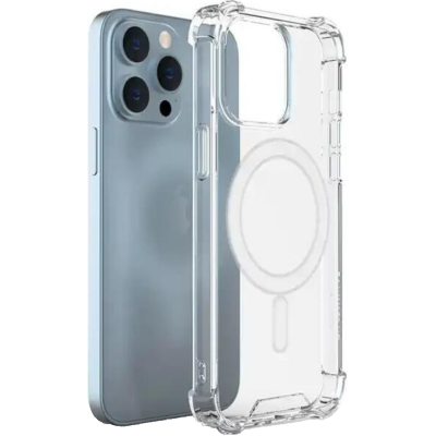 HappyCase Shockproof - Διάφανη Σκληρή Θήκη MagSafe - Apple iPhone 15 Pro - Transparent (8719246419713)