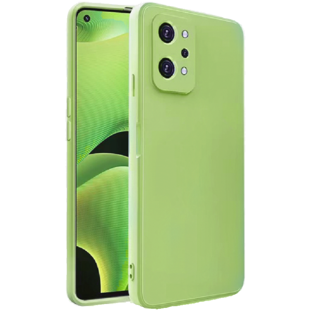 Bodycell Square Liquid Θήκη Σιλικόνης - Realme GT Neo 2 - Light Green (5206015003400)