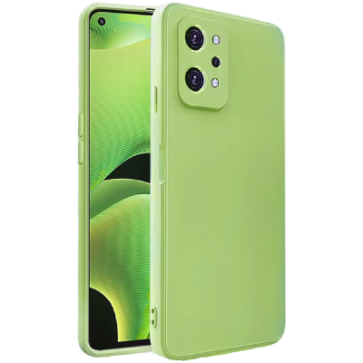 Bodycell Square Liquid Θήκη Σιλικόνης - Realme GT Neo 2 - Light Green (5206015003400)