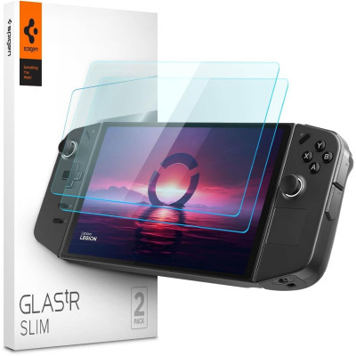 Spigen GLAS.tR Slim Premium Tempered Glass - Αντιχαρακτικό Γυαλί Οθόνης - Lenovo Legion Go - Clear - 2 Τεμάχια (AGL07413)