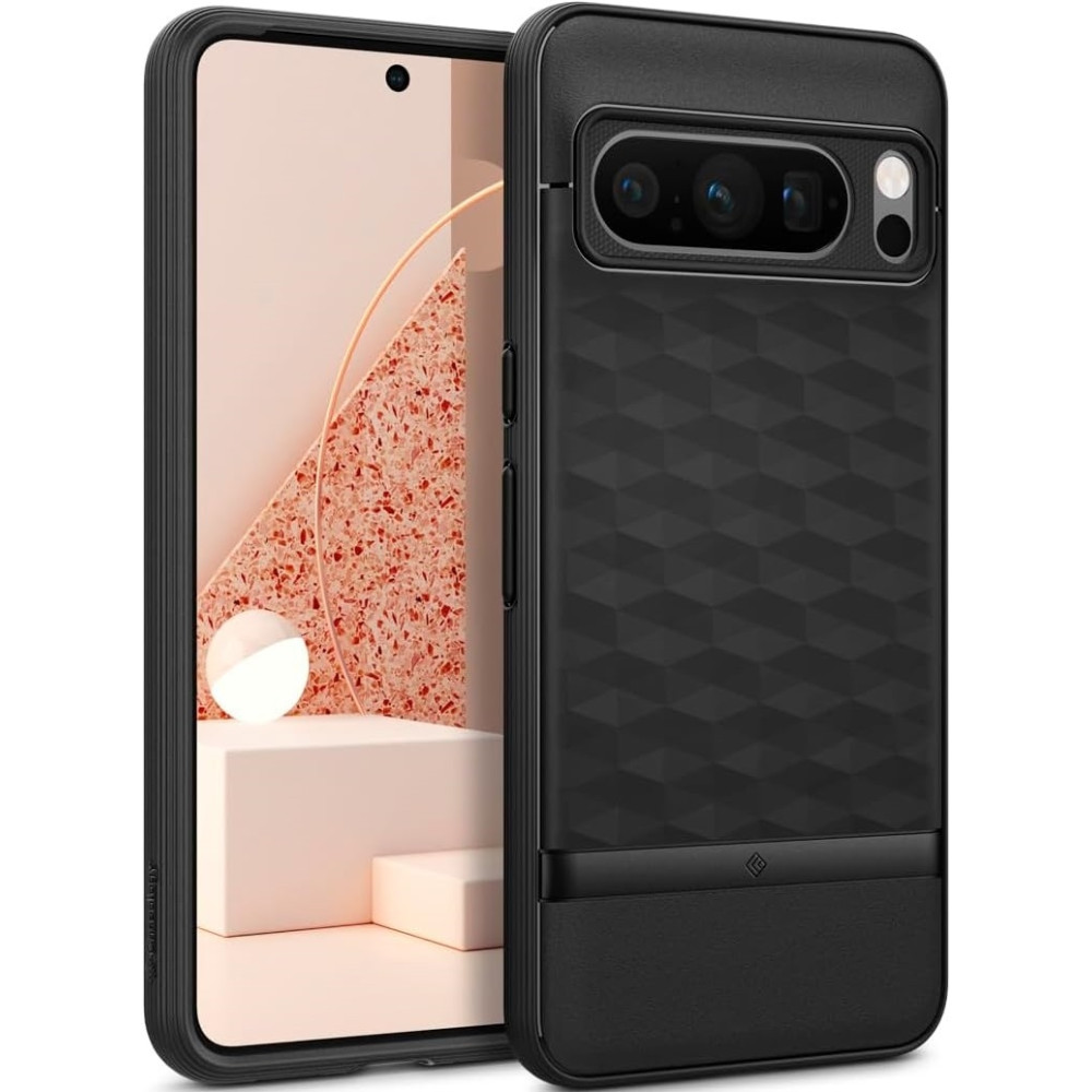 Caseology Parallax - Ανθεκτική Θήκη Σιλικόνης - Google Pixel 8 Pro - Matte Black (ACS06335)
