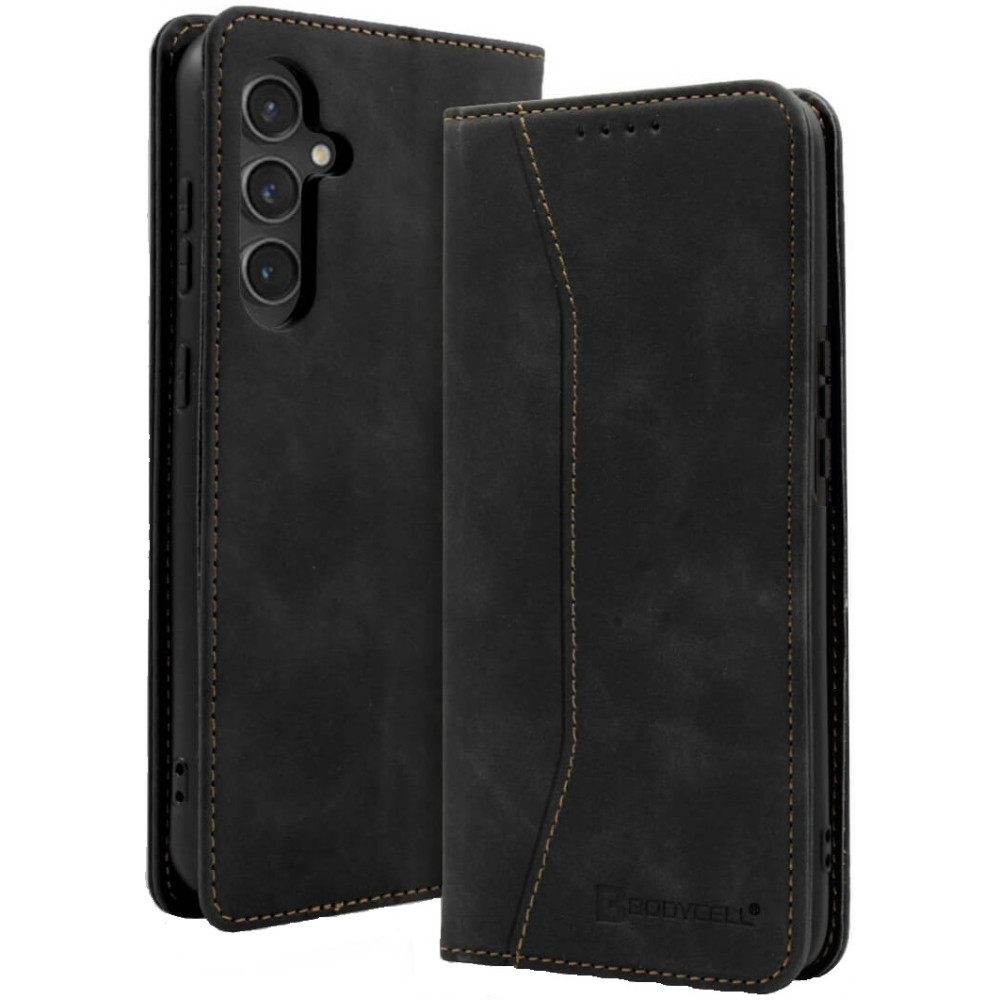 Θήκη Πορτοφόλι - Samsung Galaxy A35 - Bodycell Book Case - Black (5206015072123)
