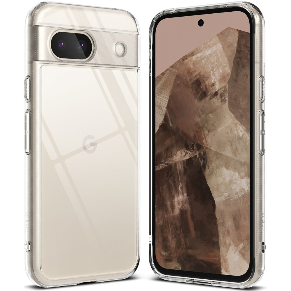 Σκληρή Θήκη με TPU Bumper - Google Pixel 8a - Ringke Fusion - Clear (8809961785771)