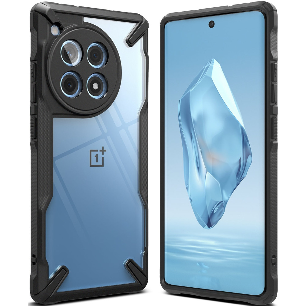 Σκληρή Θήκη - OnePlus 12R - Ringke Fusion X - Black (8809961785351)