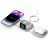 Tech-Protect A32 3 in 1 Wireless Charger - Αναδιπλούμενος Μαγνητικός Ασύρματος Φορτιστής MagSafe για iPhone 16 / 15 / 14 / 13 / 12 / Airpods / Apple Watch - 15W - Grey (5906302308255)