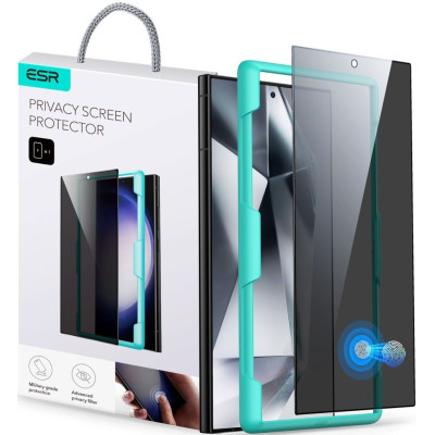 FullFace Αντιχαρακτικό Γυαλί Προστασίας Απορρήτου Οθόνης - Samsung Galaxy S24 Ultra - ESR Privacy Tempered Glass - Black (4894240191903)