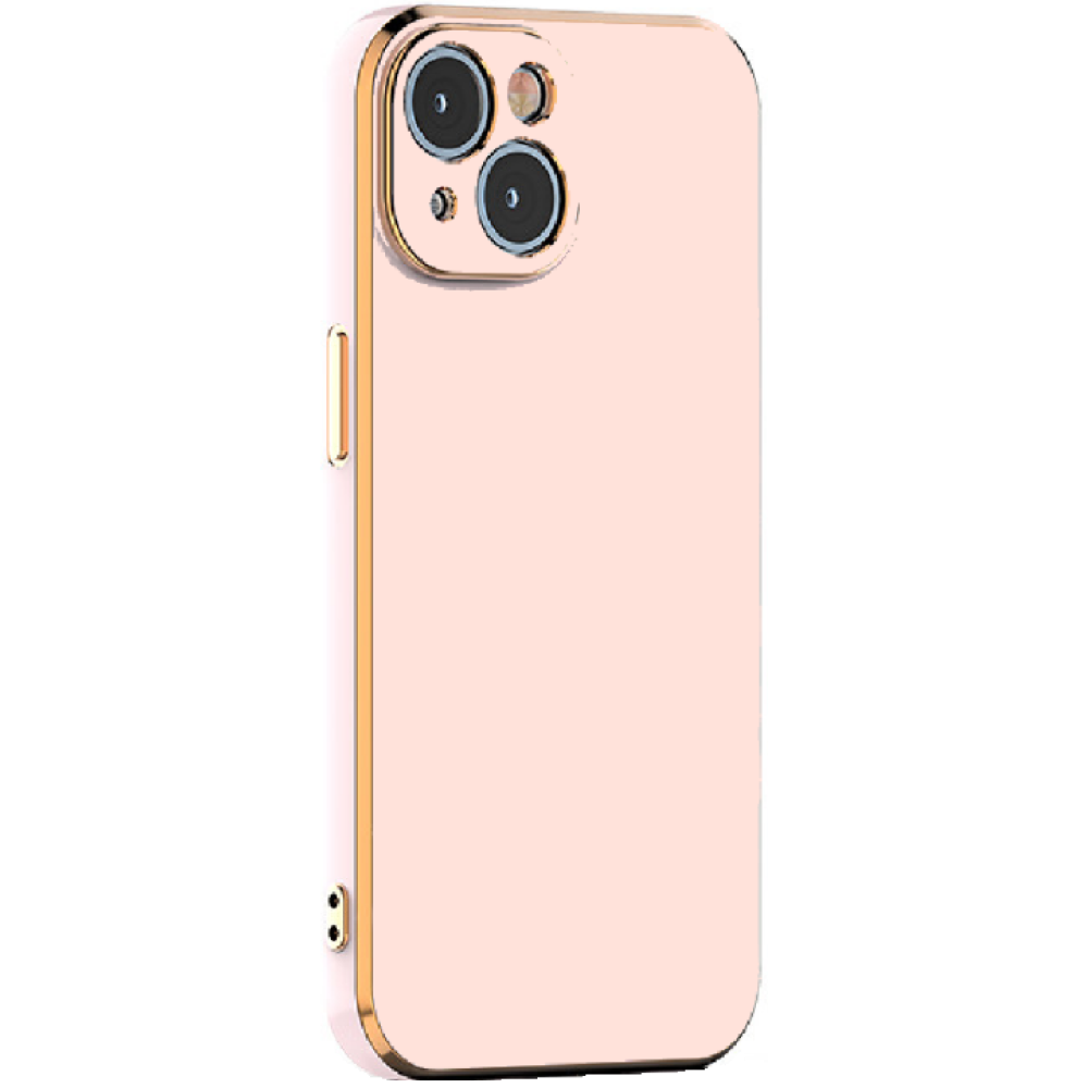 Bodycell Gold Plated - Θήκη Σιλικόνης Apple iPhone 15 - Pink (5206015073731)