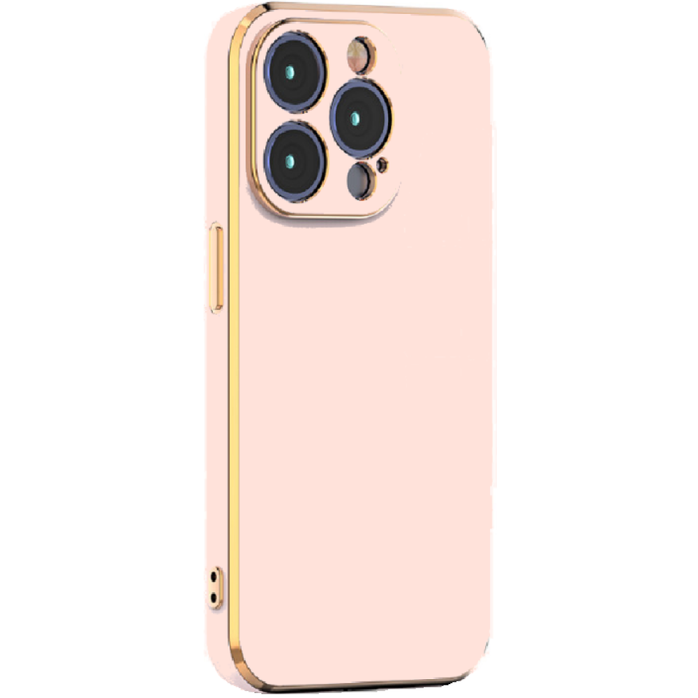 Bodycell Gold Plated - Θήκη Σιλικόνης Apple iPhone 15 Pro - Pink (5206015073816)