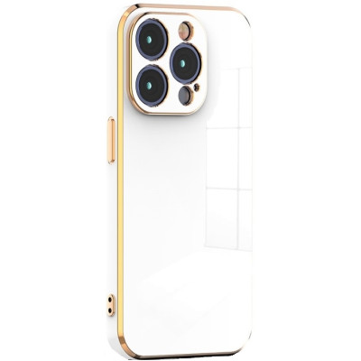 Bodycell Gold Plated - Θήκη Σιλικόνης Apple iPhone 15 Pro - White (5206015073823)