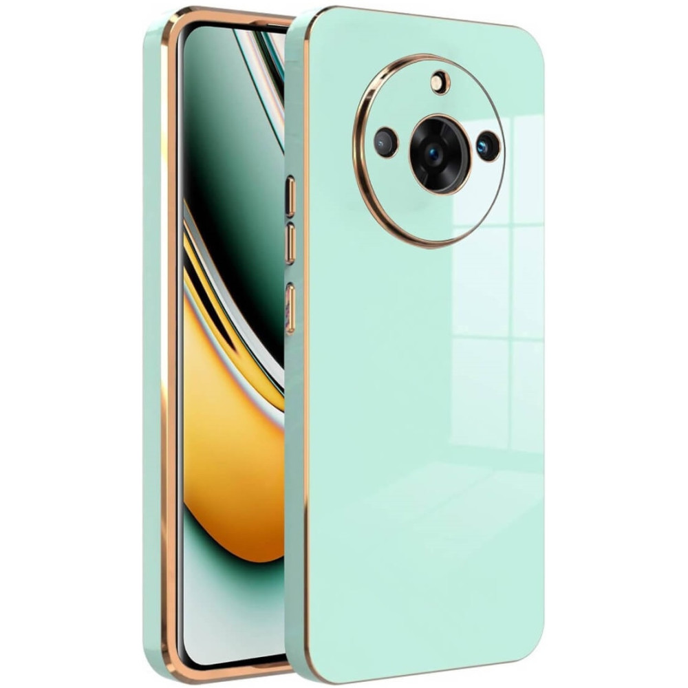Bodycell Gold Plated - Θήκη Σιλικόνης Realme 11 Pro / 11 Pro Plus - Mint Green (5206015073922)