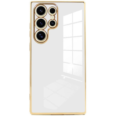 Θήκη Σιλικόνης - Samsung Galaxy S24 Ultra - Bodycell Gold Plated - White (5206015074264)