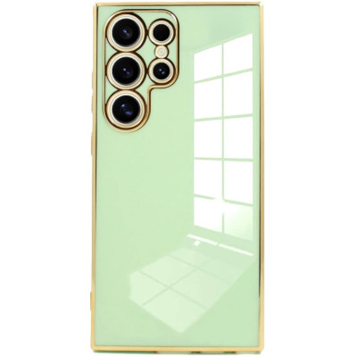 Θήκη Σιλικόνης - Samsung Galaxy S24 Ultra - Bodycell Gold Plated - Mint Green (5206015074240)