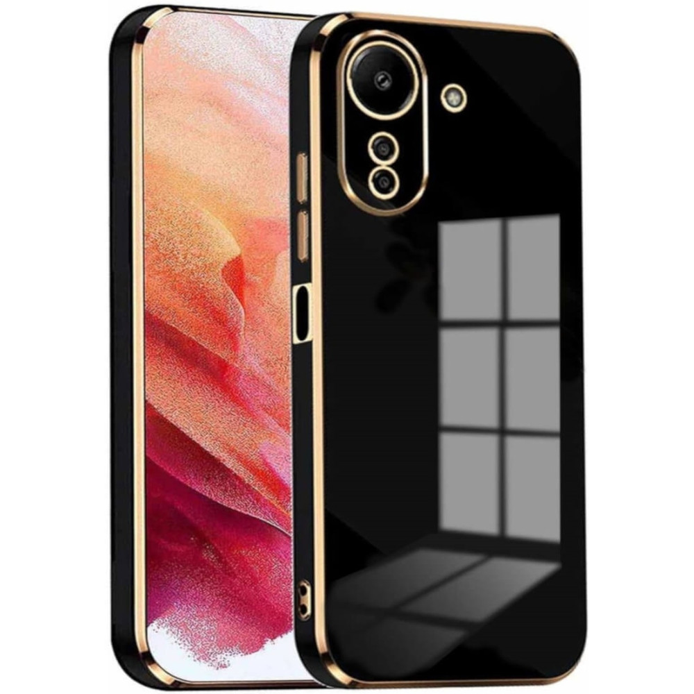 Bodycell Gold Plated - Θήκη Σιλικόνης Xiaomi Redmi 13C 4G / Poco C65 - Black (5206015074554)