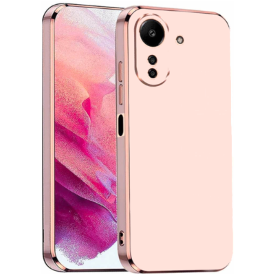 Bodycell Gold Plated - Θήκη Σιλικόνης Xiaomi Redmi 13C 4G / Poco C65 - Pink (5206015074578)