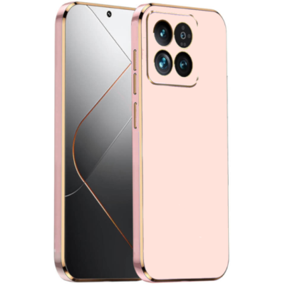 Θήκη Σιλικόνης - Xiaomi 14 Pro - Bodycell Gold Plated - Pink (5206015074370)