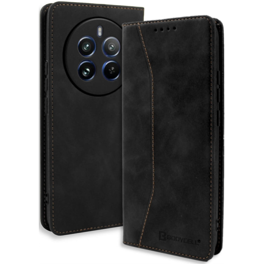 Θήκη Πορτοφόλι - Realme 12 Pro / 12 Pro Plus - Bodycell Book Case - Black (5206015073687)