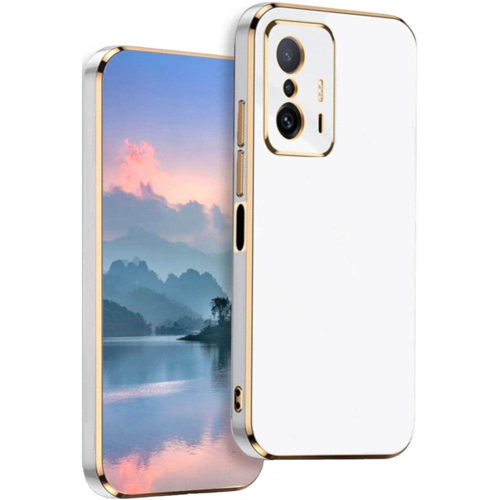 Bodycell Gold Plated - Θήκη Σιλικόνης Xiaomi 11T / 11T Pro - White (5206015071522)