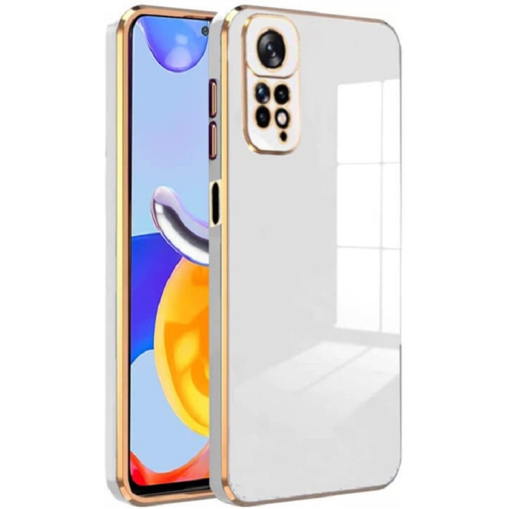 Bodycell Gold Plated - Θήκη Σιλικόνης Xiaomi Redmi Note 11 Pro / Redmi Note 12 Pro 4G - White (5206015074424)